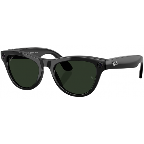 Умные очки Ray-Ban Meta* Skyler Gen 2 Shiny Black, Фотохромные линзы Graphite Green Transitions (RW4014)